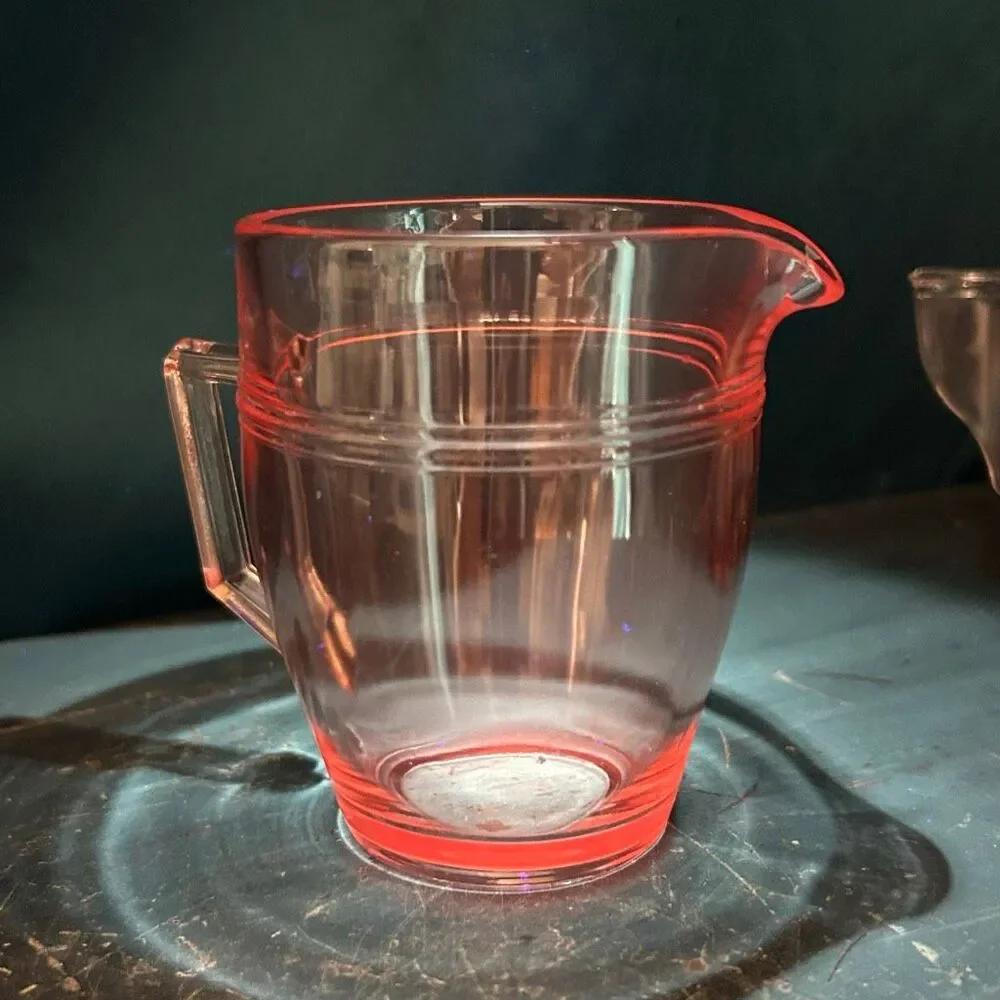 Vintage Fostoria Priscilla Pink Glass Creamer